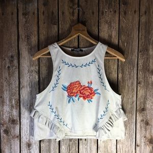 Zara Trafaluc spring summer 2017 suede rose top